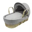 Kinder Valley Grey Waffle Palm Moses Basket -