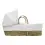 Kindervalley Waffle Palm Moses Basket-White