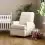 Obaby Madison Swivel Glider Recliner Chair-Oatmeal