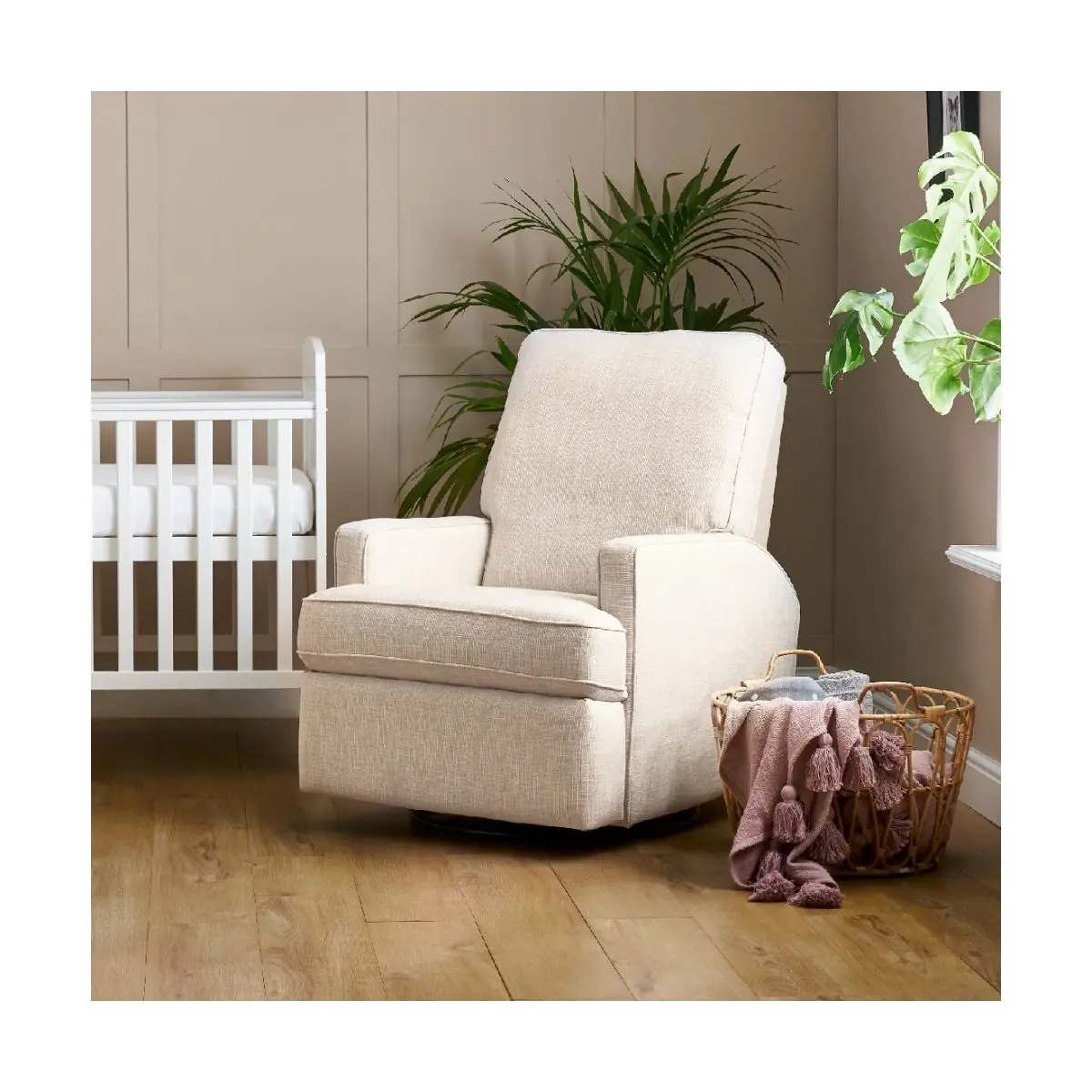 Obaby Madison Swivel Glider Recliner Chair