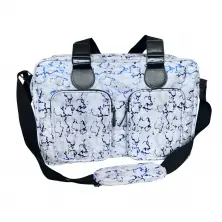 My Babiie Deluxe Changing Bag - Metallic Blue Marble (MBBAGDDMN)