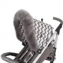 My Babiie Pram Hood Fur Trim-Grey (MBZZFURGR)