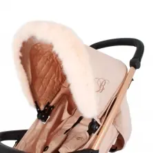 My Babiie Pram Hood Fur Trim-Blush (MBZZFURSH)