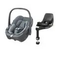 Maxi Cosi Pebble 360 i-Size Baby Car Seat + FamilyFix 360 Base - Essential Grey