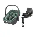 Maxi Cosi Pebble 360 i-Size Baby Car Seat + FamilyFix 360 Base - Essential Green
