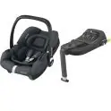 Maxi Cosi Cabriofix Group 0+ i-Size Car Seat & I-Size Base Bundle - Essential Graphite