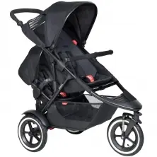 Phil & Teds Sport Tandem Pushchair Plus Double Kit - Black