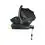 Ickle Bubba Cosmo Gunmetal Frame Travel System With Stratus i-Size Carseat & Isofix Base-Black