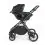 Ickle Bubba Cosmo Gunmetal Frame Travel System With Stratus i-Size Carseat & Isofix Base-Black