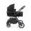 Ickle Bubba Cosmo Gunmetal Frame Travel System With Stratus i-Size Carseat & Isofix Base-Black