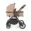 Ickle Bubba Cosmo Gunmetal Frame Travel System With Stratus i-Size Carseat & Isofix Base-Desert