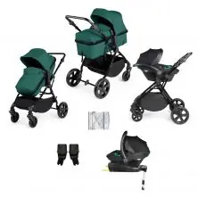 Ickle Bubba Comet All-in-One Travel System with Stratus i-Size Car Seat & Isofix Base - Teal