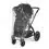 Ickle Bubba Stomp Luxe Black Frame Travel System With Stratus i-Size Carseat & Isofix Base-Midnight