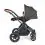 Ickle Bubba Stomp Luxe Black Frame Travel System With Stratus i-Size Carseat & Isofix Base-Charcoal Grey