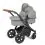 Ickle Bubba Stomp Luxe Bronze Frame Travel System With Stratus i-Size Carseat & Isofix Base-Pearl Grey