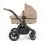 Ickle Bubba Stomp Luxe Bronze Frame Travel System With Stratus i-Size Carseat & Isofix Base-Desert