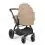 Ickle Bubba Stomp Luxe Bronze Frame Travel System With Stratus i-Size Carseat & Isofix Base-Desert