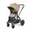 Ickle Bubba Stomp Luxe Bronze Frame Travel System With Stratus i-Size Carseat & Isofix Base-Desert