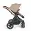 Ickle Bubba Stomp Luxe Bronze Frame Travel System With Stratus i-Size Carseat & Isofix Base-Desert