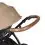 Ickle Bubba Stomp Luxe Bronze Frame Travel System With Stratus i-Size Carseat & Isofix Base-Desert