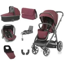 BabyStyle Oyster 3 City Grey Finish Luxury 7 Piece Bundle - Berry (Clearance)