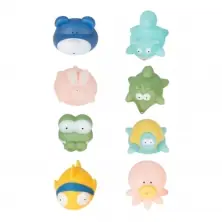 Badabulle Pack of 8 Squirty Bath Toys - Multi