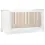 CuddleCo Ada Cot Bed-White/Ash