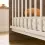 CuddleCo Enzo Cot Bed-Truffle Oak/White