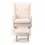 Babymore Lux Nursing Chair with Stool-Cream