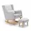 Babymore Lux Nursing Chair with Stool-Cream