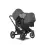 Bugaboo Donkey 5 Duo (Turtle Air) Travel System Bundle-Black/Midnight Black/Grey Melange 