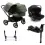 Bugaboo Donkey 5 Duo (Turtle Air) Travel System Bundle-Black/Forest Green 