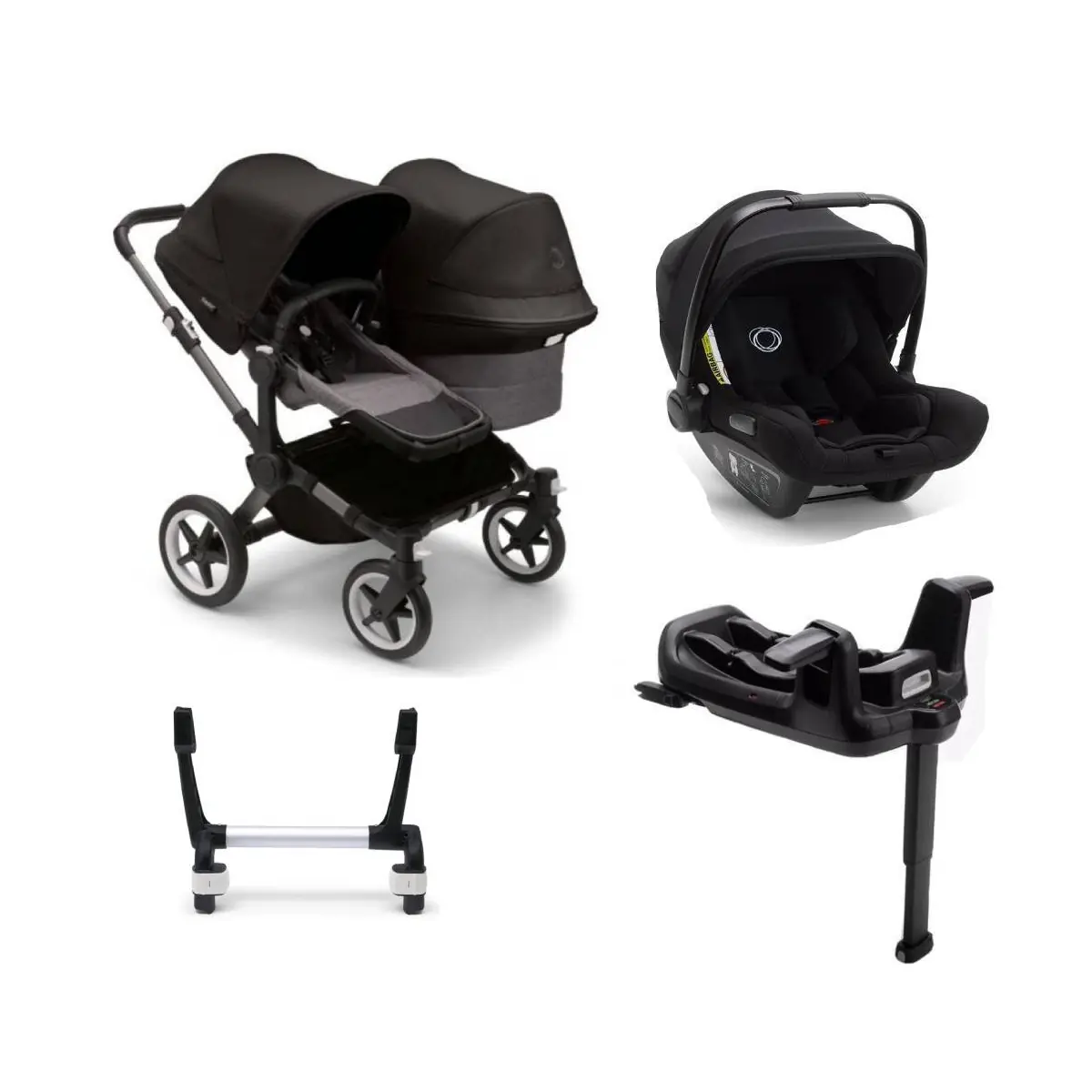 Bugaboo Donkey 5 Duo Turtle Air Travel System Bundle