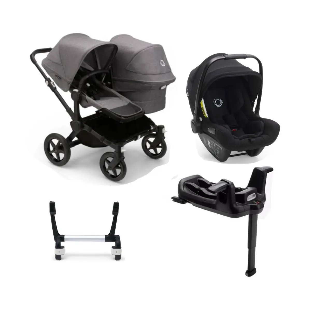 Bugaboo Donkey 5 Duo Turtle Air Travel System Bundle