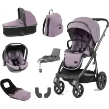 BabyStyle Oyster 3 Gun Metal Finish Edition 7 Piece Luxury Travel System - Lavender (Clearance)