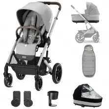 Cybex Balios S Lux Essential Bundle - Lava Grey/Silver