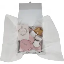 Shnuggle Bath Time Baby Gift Set - White/Pink (Exclusive to Kiddies Kingdom)