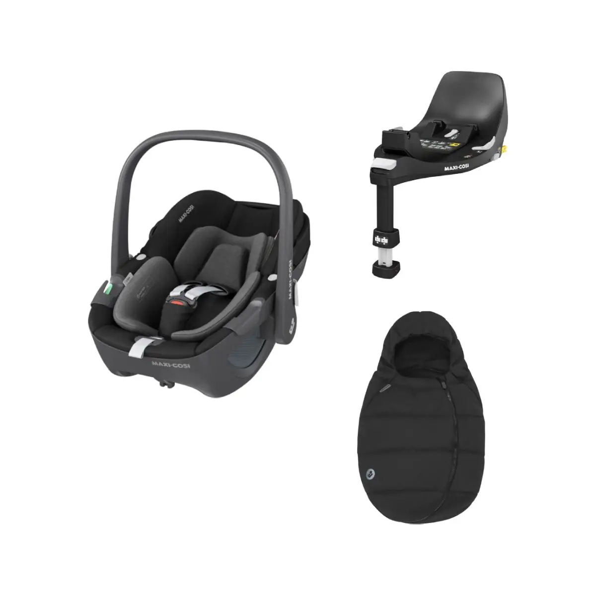 Maxi Cosi Pebble 360 i-Size 3 Piece Baby Car Seat Bundle