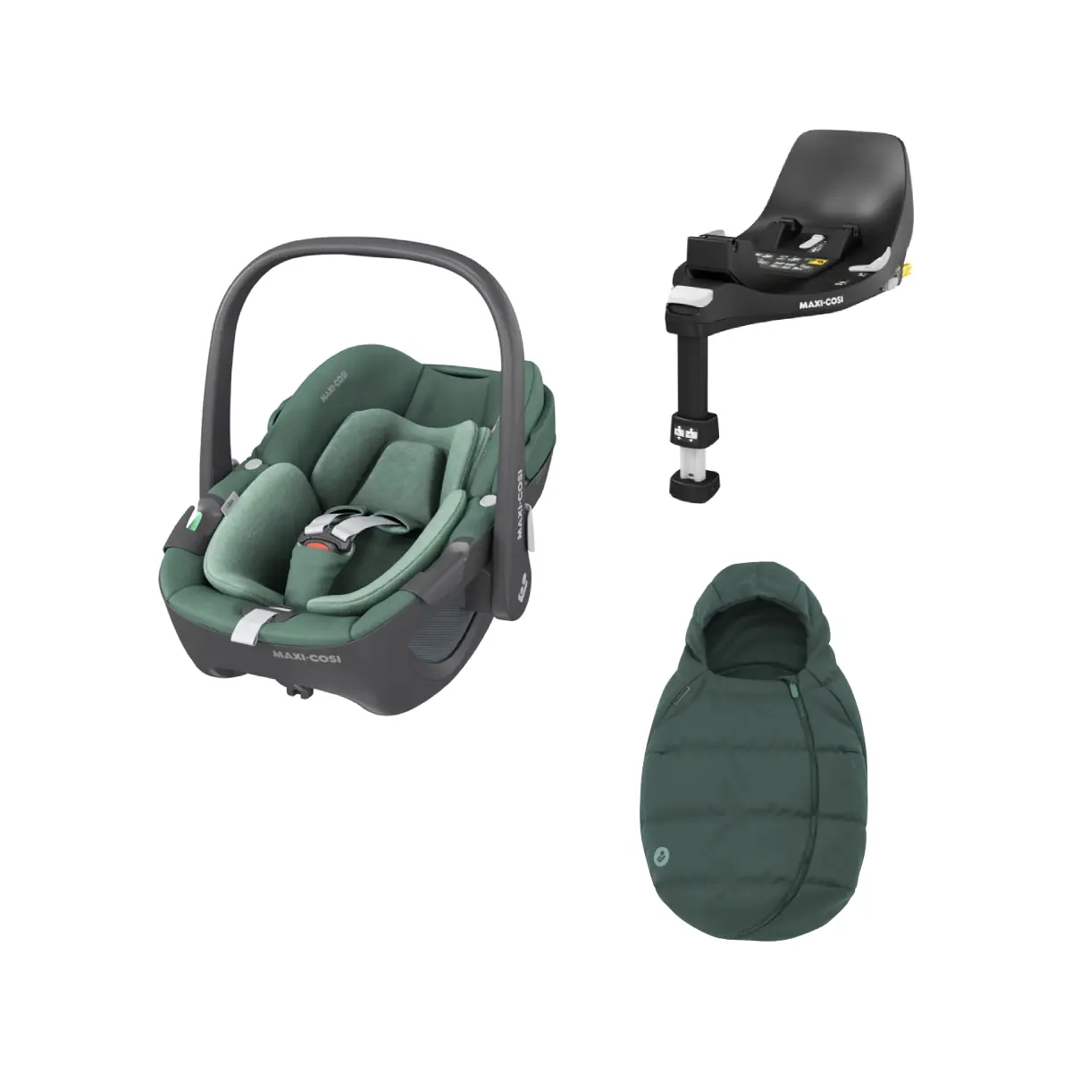 Maxi Cosi Pebble 360 i-Size 3 Piece Baby Car Seat Bundle