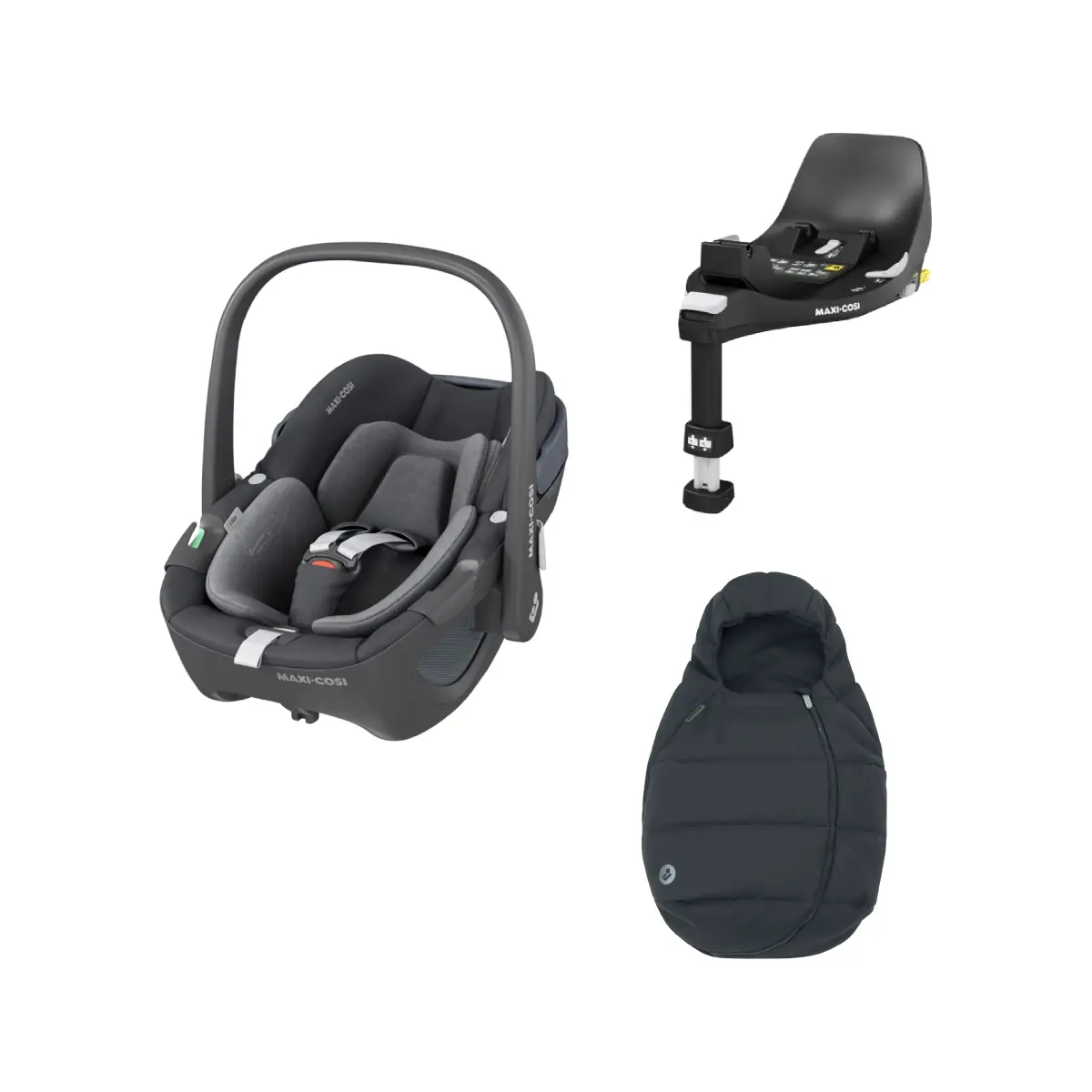 Maxi Cosi Pebble 360 i-Size 3 Piece Baby Car Seat Bundle