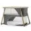 Kinderkraft Sofi Bedside Travel Baby Cot with Playpen Function-Gray