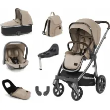 BabyStyle Oyster 3 Gun Metal Chassis Edition Luxury 7 Piece Bundle - Butterscotch