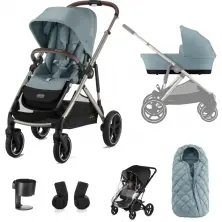 Cybex Gazelle S 6 Piece Bundle - Sky Blue/Taupe