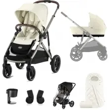 Cybex Gazelle S 6 Piece Bundle - Seashell Beige/Taupe