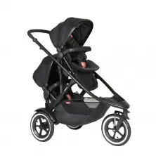 Phil & Teds Sport Verso Tandem Pushchair Plus Double Kit- Black