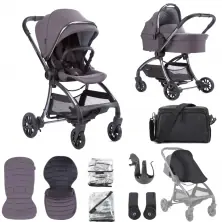 Junior Jones Aylo Pram Essential Bundle - Dark Slate/Gun Metal