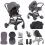 Junior Jones Aylo Pram Essential Bundle-Dark Slate/Gun Metal