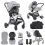 Junior Jones Aylo Pram Essential Bundle-Dark Slate/Gun Metal