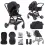 Junior Jones Aylo Pram Essential Bundle-Grey Marl/Black