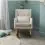 Babymore Lux Nursing Chair-Cream